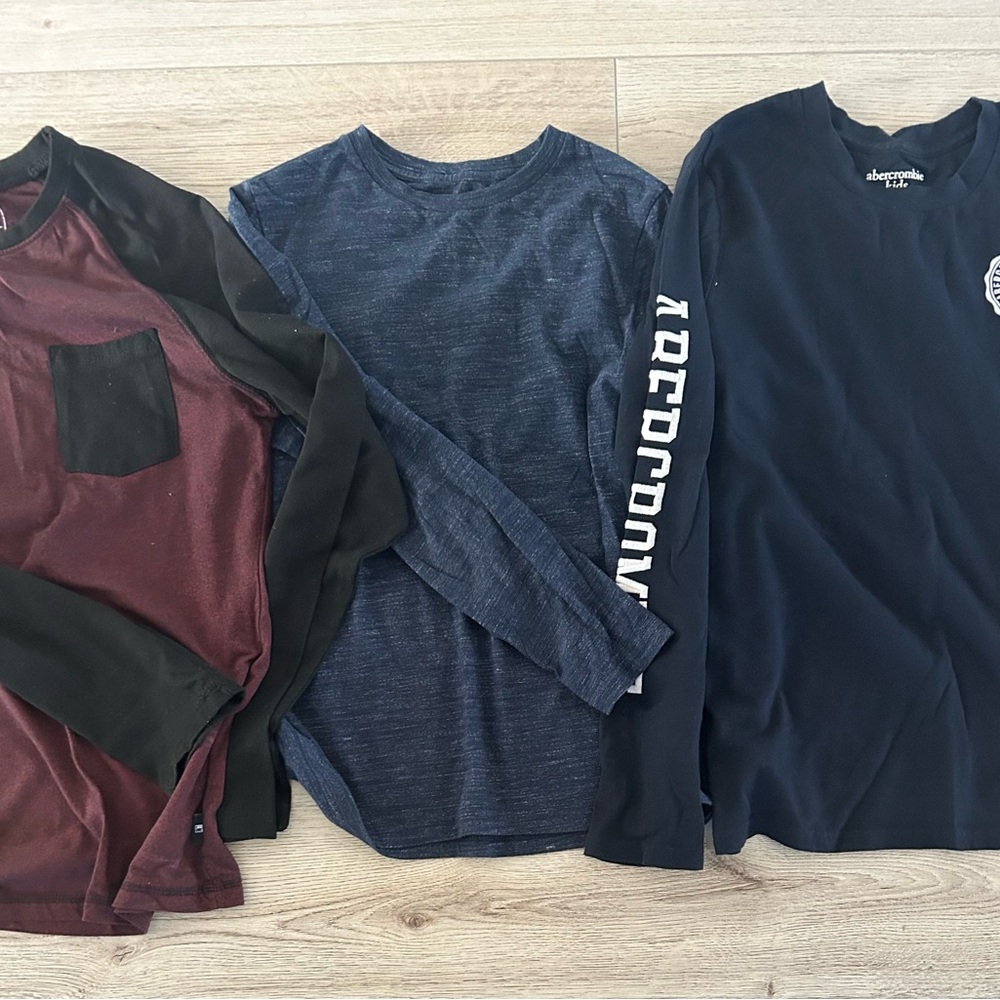 3 long sleeve t-shirt  boys fits 12-16